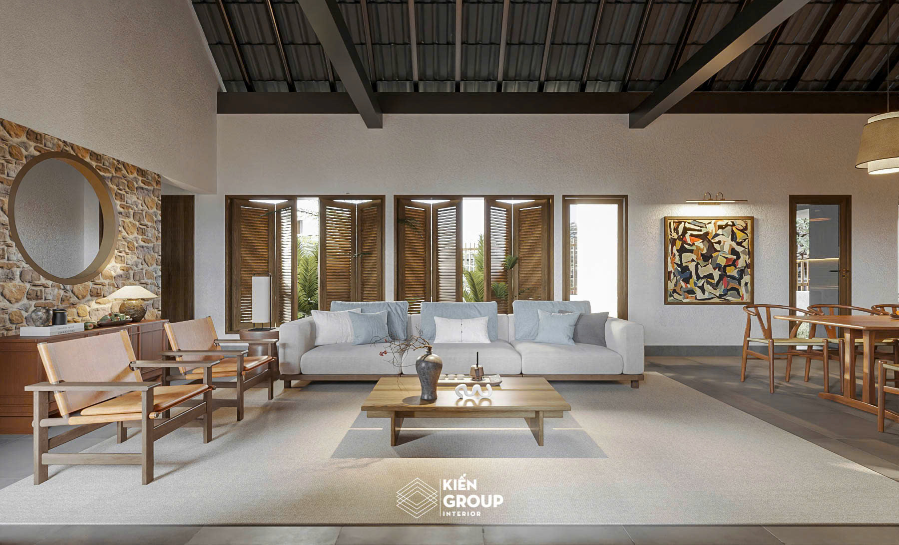 [HN] KIẾN TRÚC & NỘI THẤT NHÀ VƯỜN BA VÌ | HÀ NỘI